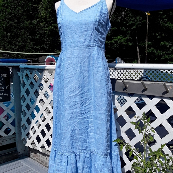 T-Rachel Zoe Ruffled Linen Dress - Picture 4 of 11